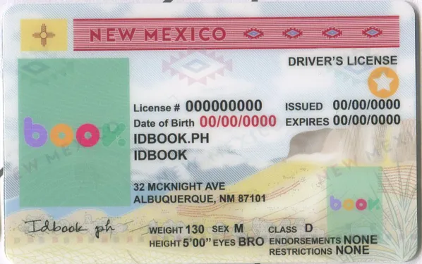 Buy New Mexico fake ID front view online